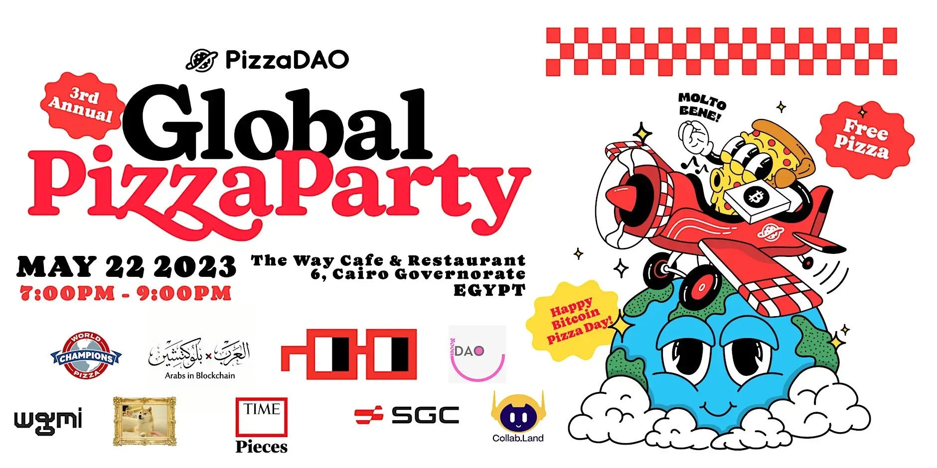 Cairo Bitcoin Pizza Day 2023